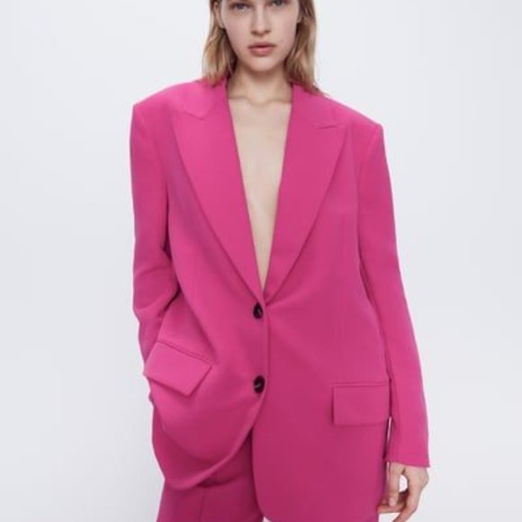 blazer fushia zara